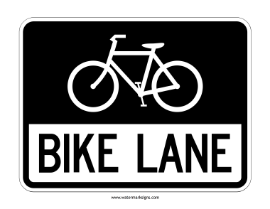 Bike Lane Sign