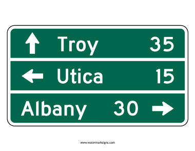 Destination Sign