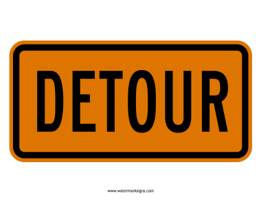 Detour Sign