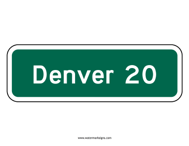 Distance Sign