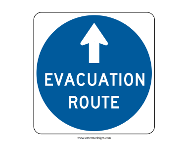 Evacuation Route Sign