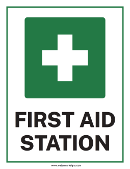 First Aid Station Sign