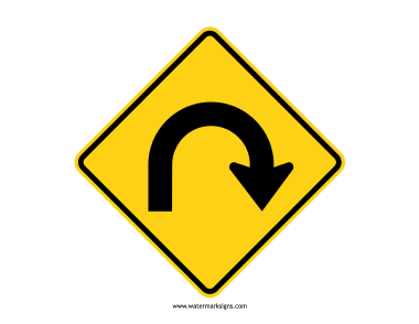 Hairpin Curve Sign