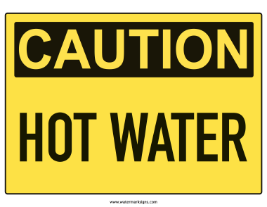 Hot Water Sign