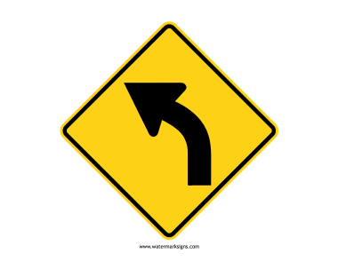 Left Curve Sign