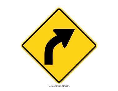 Right Curve Sign