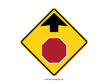 Stop Sign Ahead Sign