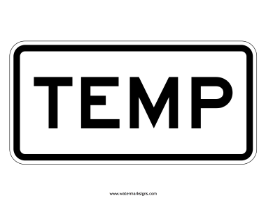Temp Sign