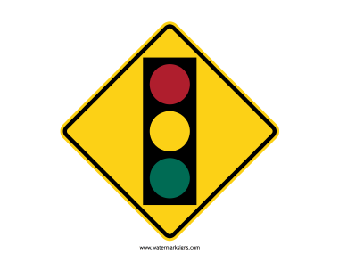 Traffic Light Ahead Sign