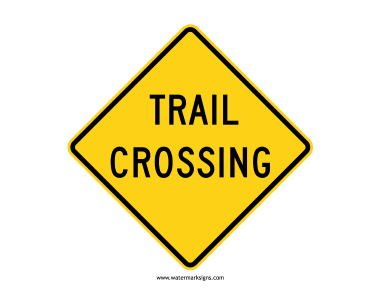 Trail Crossing Sign