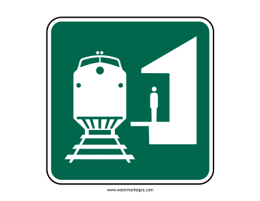 Train Station Sign