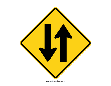 Two Way Traffic Sign