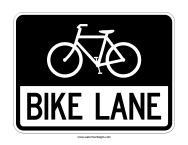 Bike Lane Sign