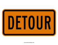 Detour Sign