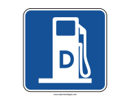 Diesel Fuel Sign