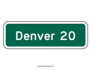 Distance Sign
