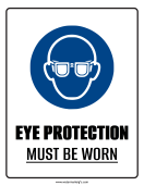 Eye Protection Sign