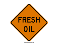 Fresh Oil Sign