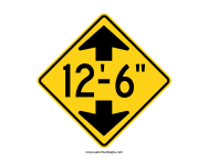 Low Clearance Sign
