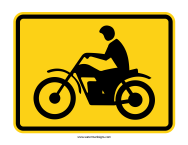 Motorcycle Sign