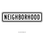 Neighborhood Sign