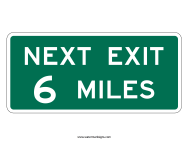 Next Exit Sign
