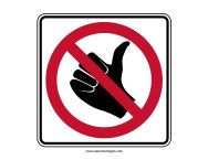 No Hitchhiking Sign