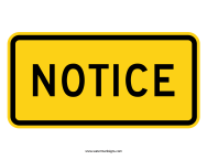 Notice Sign