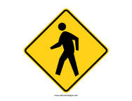 Pedestrians Sign