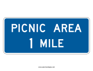 Picnic Area Sign