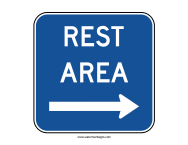 Rest Area Sign