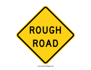 Rough Road Sign