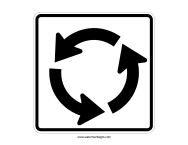 Roundabout Sign