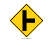 Side Road Sign