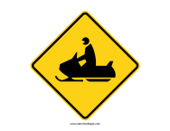 Snowmobile Sign