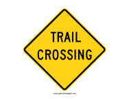 Trail Crossing Sign