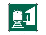 Train Station Sign