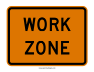 Work Zone Sign